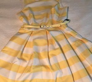Striped tailored  elegant dress.